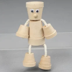 Blumentopf-Figuren, zum Zusammenbauen, für 5 Figuren, 47-teilig