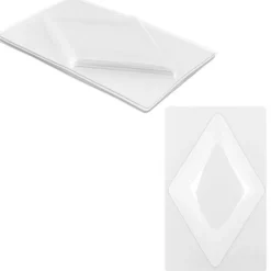 Bolblister, Rauten, 8,5cm x 14cm, transparent, 10 Stück