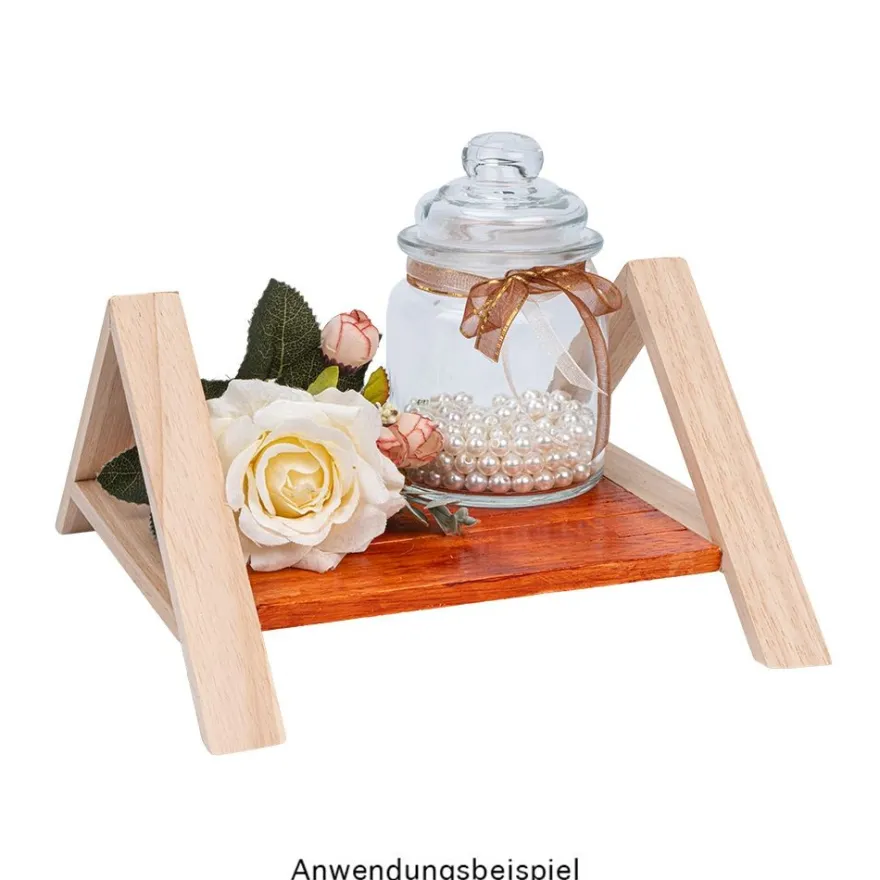 Bonbonieren, rund, mit Glasdeckel, Ø 8cm, 12,6cm hoch, Füllmenge: 280ml, 2 Stück