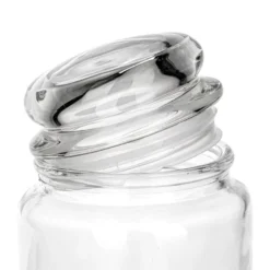 Bonboniere, rund, mit Glasdeckel, Ø 10cm, 13,5cm hoch, Füllmenge: 500ml