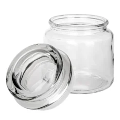 Bonboniere, rund, mit Glasdeckel, Ø 10cm, 13,5cm hoch, Füllmenge: 500ml