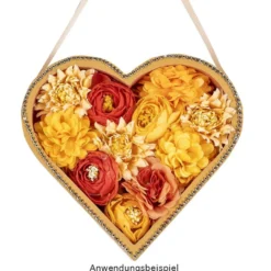 Boxen, Holz, Herzen, verschiedene Größen, 3 Stück