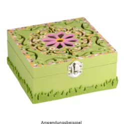 Boxen, Holz, quadratisch, mit Laser-Ornamentik, verschiedene Größen, 3 Stück