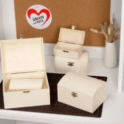 Boxen, Holz, Truhen, verschiedene Größen, 5 Stück