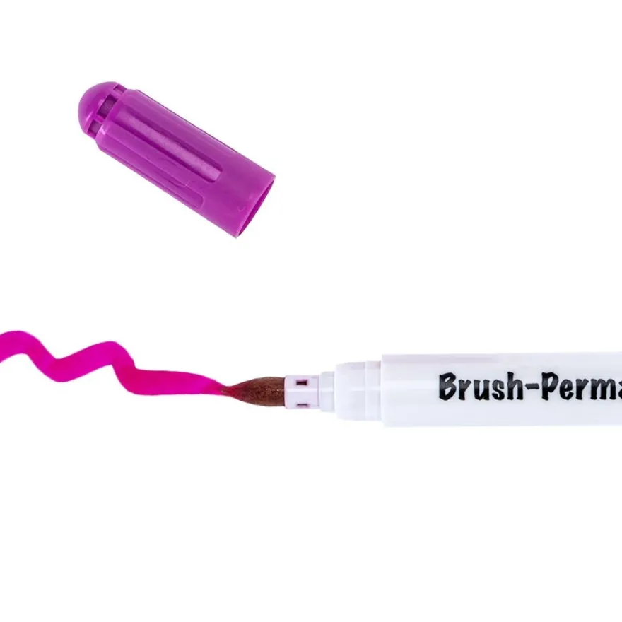 Brush-Permanentmarker, Pinselspitze, 12er Set