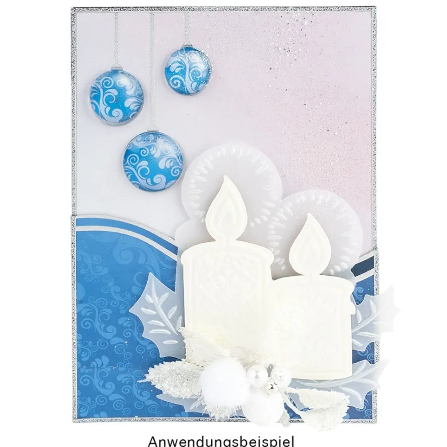 Cabochons, Mix 2, versch. Designs & Größen, klar, 6 Stück