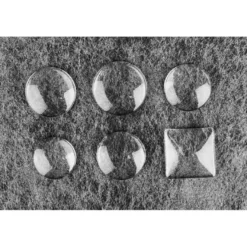 Cabochons, Mix 2, versch. Designs & Größen, klar, 6 Stück