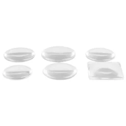 Cabochons, Mix 4, versch. Designs & Größen, klar, 6 Stück