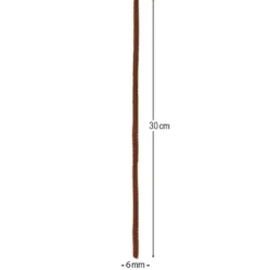 Chenille-Drähte, Edle Farbtöne, 30cm lang, Ø 6mm, 5 verschiedene Farben, 100 Stück