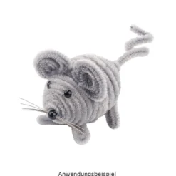 Chenille-Drähte, Edle Farbtöne, 30cm lang, Ø 6mm, 5 verschiedene Farben, 100 Stück