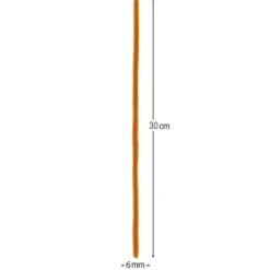 Chenille-Drähte, Farbsortierung 1, 30cm lang, Ø 6mm, 10 verschiedene Farben, 250 Stück