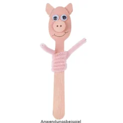 Chenille-Drähte, Rosa-/Pinktöne, 30cm lang, Ø 6mm, 5 verschiedene Farben, 100 Stück