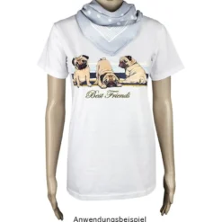 Color Bügeltransfer, DIN A4, Best Friends (Mops)