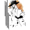 Color Bügeltransfer, DIN A4, Fashion-Frau