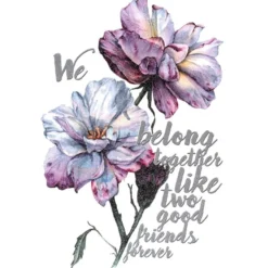 Color Bügeltransfer, Glitzer, DIN A4, Blumen 3