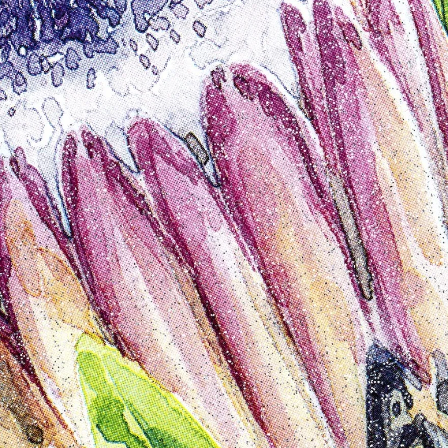 Color Bügeltransfer, Glitzer, DIN A4, Protea