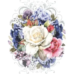 Color Bügeltransfer, Glitzer, DIN A4, Blumen 1