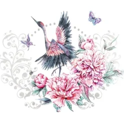 Color Bügeltransfer, Glitzer, DIN A4, Kranich