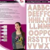 Color Bügeltransfers, DIN A4, Alphabet 6, lachs