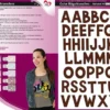 Color Bügeltransfers, DIN A4, Alphabet 10, braun