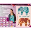 Color Bügeltransfers, DIN A4, Bastelspruch, Kreativer Elefant