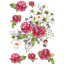 Color Bügeltransfers, DIN A4, Blumen 17