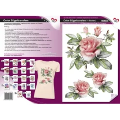 Color Bügeltransfers, DIN A4, Blumen 2