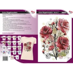 Color Bügeltransfers, DIN A4, Blumen 5