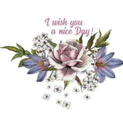 Color Bügeltransfers, DIN A4, Blumen 29