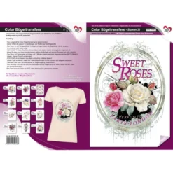 Color Bügeltransfers, DIN A4, Blumen 30