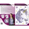 Color Bügeltransfers, DIN A4, Einhorn: Moonlight