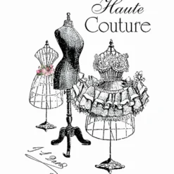 Color Bügeltransfers, DIN A4, filigran ohne Hintergund, Haute Couture