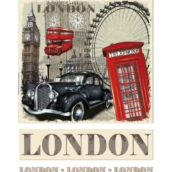 Color Bügeltransfers, DIN A4, London
