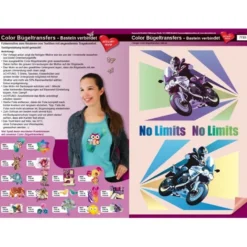 Color Bügeltransfers, DIN A4, Motorrad