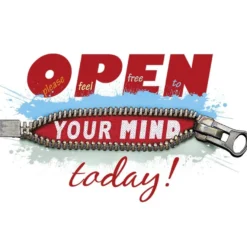 Color Bügeltransfers, DIN A4, Open your mind