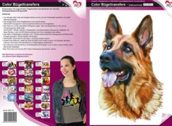Color Bügeltransfers, DIN A4, Schäferhund Portrait