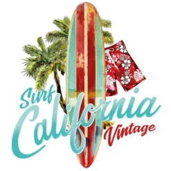 Color Bügeltransfers, DIN A4, Surf California Sport & Hobby