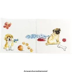 Color Bügeltransfers, DIN A4, Welpen