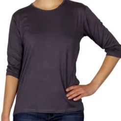 Creative Shirt, 3/4-Ärmel, grau, Größe 36/38