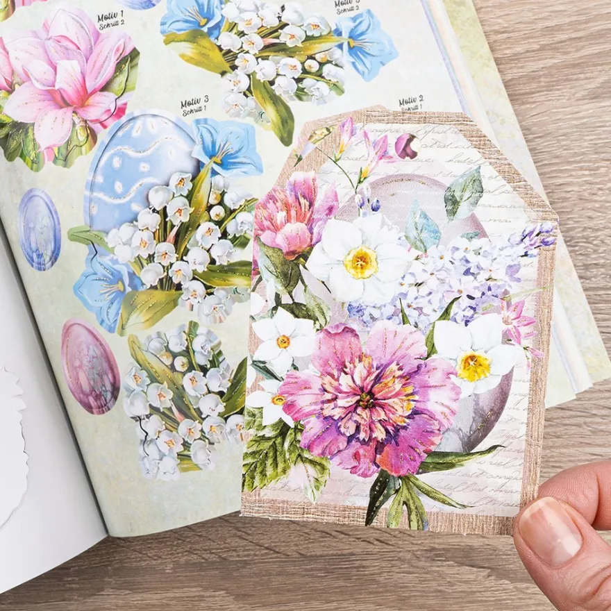3-D Bastelbuch: Frühjahr & Ostern, 20 Stanzbogen, DIN A4