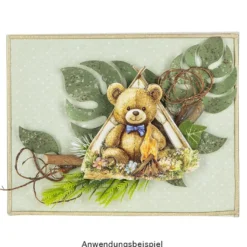 3-D Bastelbuch, Teddys rund ums Jahr, DIN A4, 20 Stanzbogen mit 60 Motiven