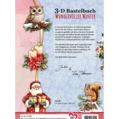3-D Bastelbuch, Wundervoller Winter, 20 Stanzbogen DIN A4