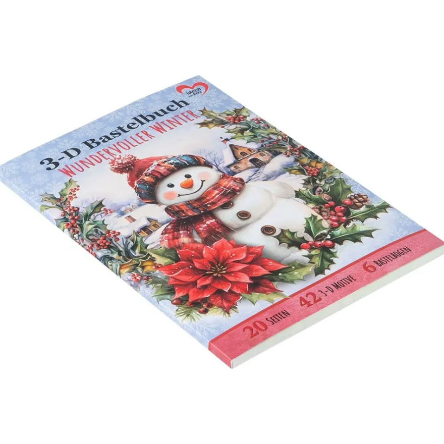 3-D Bastelbuch, Wundervoller Winter, 20 Stanzbogen DIN A4