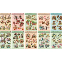 3-D Bastelbuch, Zauberhafter Garten, 20 Stanzbogen, DIN A4