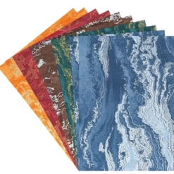 3-D Design-Papiere, Marmor-Effekt, DIN A4, 2x 5 Farben, 10 Bogen
