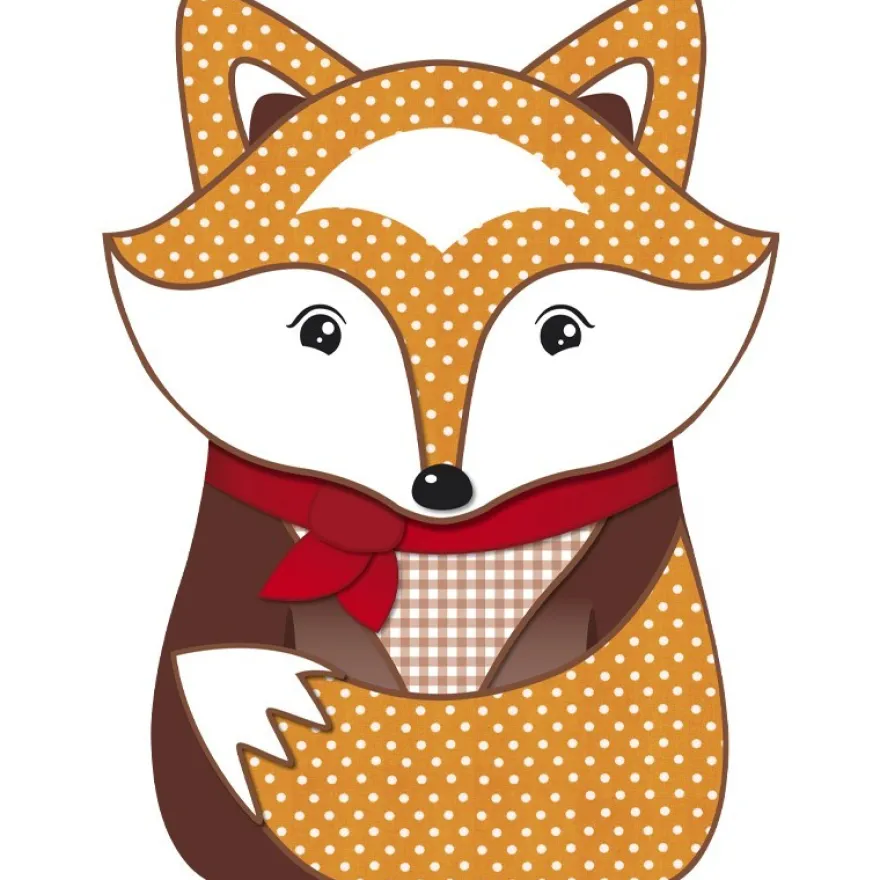 Deko-Bild "Fuchs", mit Griff, 18 x 24 cm, 2er Set
