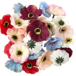 Deko-Blüten "Anemone", Ø 4,5cm, 17g, verschiedene Farben