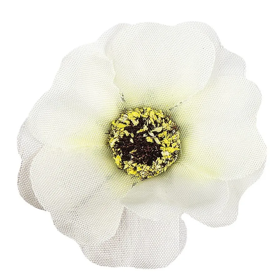 Deko-Blüten "Anemone 3", Ø 4,5cm, weiß, 27 Stück
