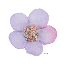 Deko-Blüten, Blütenköpfe, Ø 2,5cm, flieder-pink, 50 Stück