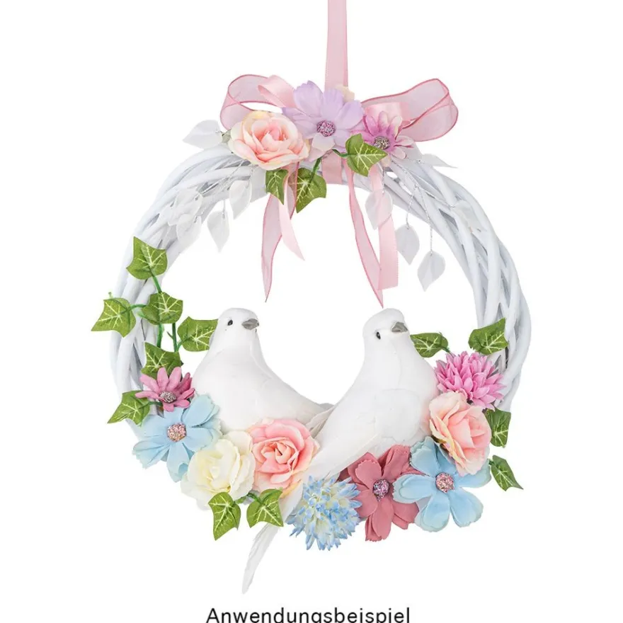 Deko-Blüten, Farbmix 6, Ø 4cm, verschiedene Farben, 23 Stück